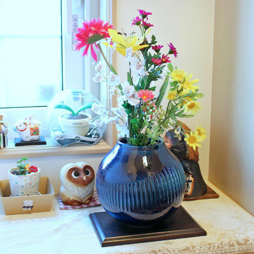 楽天市場】花瓶 信楽焼 青の通販 楽天市場】花瓶 信楽焼 青の通販