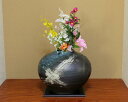 【ポイント8倍】信楽焼 花瓶 青刷毛目 丸 13号 陶器 おしゃれ 花入 北欧 和風 かわいい 花びん 大きい 花器 ミニ 一輪挿し フラワーベース プレゼント...