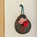 在庫数限り 信楽焼 花入れ 黒 焼締 帽子型 掛け花 花瓶 壁掛け 和風 洋風 陶器 フラワーベース 一輪挿し 信楽焼き 焼き物 やきもの あす楽