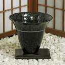 信楽焼 花器 黒 斑点 立花 池坊 生け花 在庫数限り 在庫処分 和風 洋風 華道 陶器 フラワーベース 生花 立花 花瓶 ギフト 信楽焼き 焼き物 華道 小原...