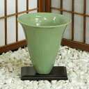 信楽焼 花器 青磁 貫入 立花 池坊 生け花 在庫数限り 在庫処分 和風 洋風 華道 陶器 フラワーベース 生花 立花 花瓶 ギフト 信楽焼き 焼き物 華道 小...