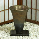 信楽焼 花器 金彩 松皮 立花 池坊 生け花 在庫数限り 在庫処分 和風 洋風 華道 陶器 フラワーベース 生花 立花 花瓶 ギフト 信楽焼き 焼き物 華道 小...
