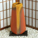信楽焼 花器 緋色 菱形 スカーレット 立花 池坊 生け花 在庫数限り 在庫処分 和風 洋風 華道 陶器 フラワーベース 生花 立花 花瓶 ギフト 信楽焼き 焼...