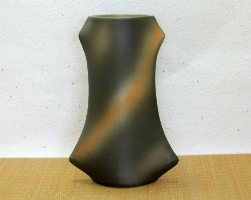 アウトレット 信楽焼 花器 黒釉彗星 池坊 生け花 在庫数限り 在庫処分 和風 洋風 華道 陶器 フラワーベース 立花花器 花瓶 信楽焼き 焼き物 華道 小原流 やきもの あす楽