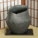 信楽焼 花器 肌釉 掛分 金線 花器 池坊 生け花 在庫数限り 在庫処分 和風 洋風 華道 陶器 フラワーベース 立花花器 自由花 花瓶 ギフト 信楽焼き 焼き物 華道 小原流 未生流 古流 遠州流 やきもの あす楽(8-145)