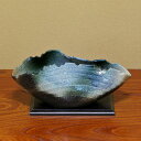 信楽焼 花器 青 ビードロ 巻型 池坊 生け花 和風 洋風 華道 陶器 フラワーベース 立花花器 自由花 花瓶 ギフト 信楽焼き 焼き物 華道 小原流 未生流 ...