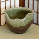 信楽焼 花器ビードロ 口広 花器 池坊 生け花 在庫数限り 在庫処分 和風 洋風 華道 陶器 フラワーベース 立花花器 自由花 花瓶 ギフト 信楽焼き 焼き物 ...