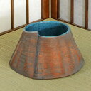 信楽焼 花器 内青 ロール 山型 池坊 生け花 和風 洋風 華道 陶器 フラワーベース 在庫数限り 立花花器 自由花 花瓶 ギフト 信楽焼き 焼き物 華道 小原...