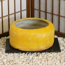 信楽焼 花器 黄釉 ドーム型 池坊 生け花 在庫数限り 在庫処分 和風 洋風 華道 陶器 フラワーベース 立花花器 自由花 花瓶 ギフト 信楽焼き 焼き物 華道...