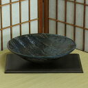 信楽焼 水盤 青 窯変 掛分 ソリ 丸 11号 池坊 生け花 和風 洋風 華道 陶器 水鉢 花器 自由花 花瓶 ギフト 信楽焼き 焼き物 華道 小原流 未生流 ...