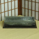 信楽焼 水盤 茶 窯変 長角 13号 生け花 花器 池坊 小原流 創作 陶器 生花 在庫数限り 在庫処分 和風 庭 花瓶 華道 花入 フラワーベース 立花 ギフト 信楽焼き 華道 未生流 古流 遠州流 あす楽(M-10D)