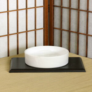 在庫数限り 四日市 万古焼 水盤 白 光沢 切立 丸 7号 生け花 花器 池坊 小原流 創作 陶器 生花 在庫数限り 在庫処分 和風 庭 花瓶 華道 花入 フラワーベース 立花 ギフト 萬古焼き 華道 未生流 古流 遠州流 あす楽