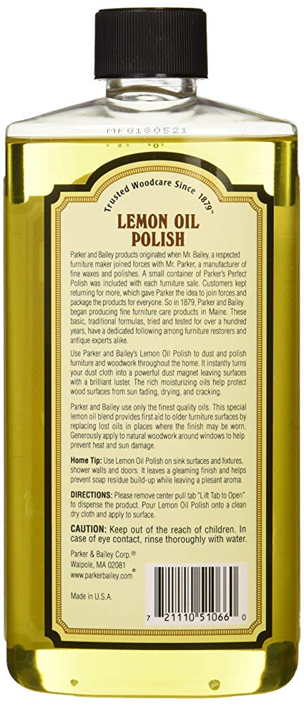 Parker 2022年最新海外 Bailey Natural Lemon Polish Oil
