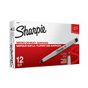 Sharpie パーマネントマーカー ウルトラファインポイント ブラック 12本組 12-Count