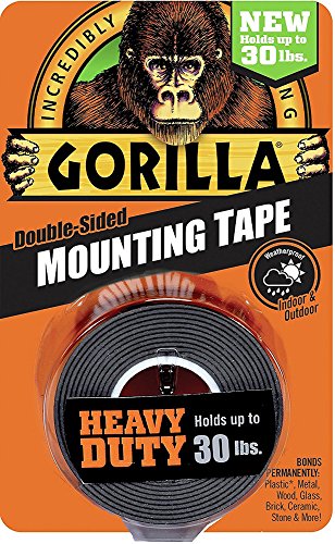 Gorilla(ゴリラ) 超強力両面テープ 25mm x 1.5m (黒) [並行輸入品]