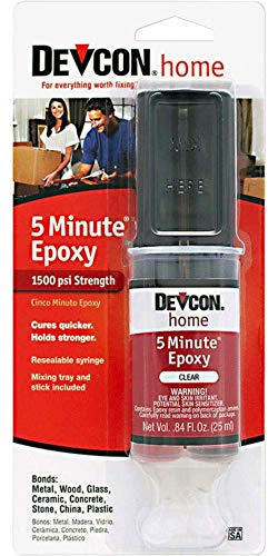 デブコン(Devcon) エポキシ樹脂 強力接着剤 2液混合 透明 5分 (25ml) 