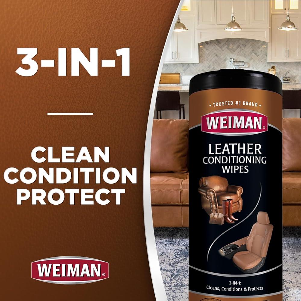 Leather Wipes - 30 Per Pack by Weiman