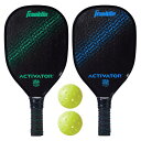 Franklin Sports ピックルボールパドルとボールセット 木製ラケット + ピックルボール 2プレーヤー アクティベーター ピックルボール