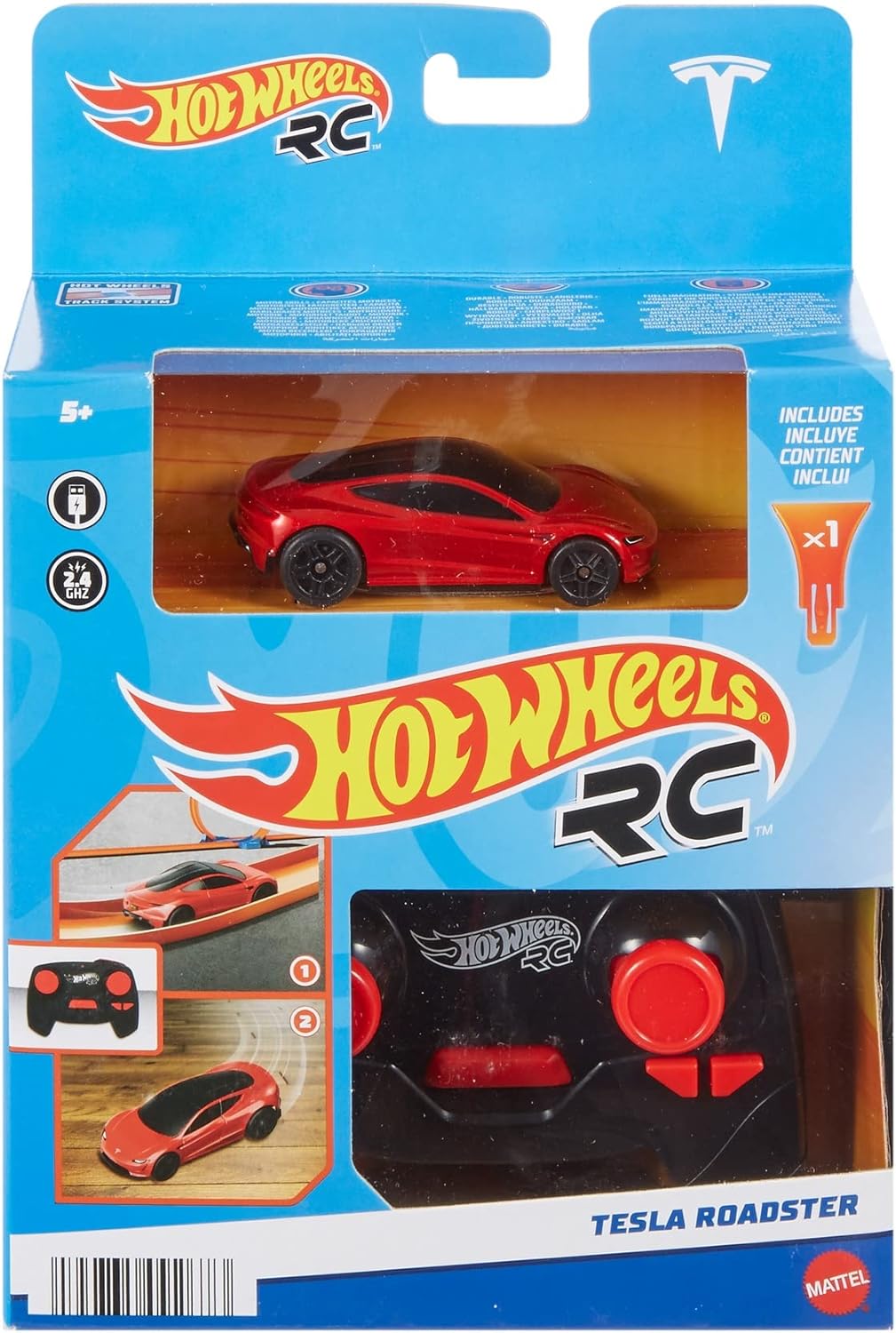 ホットウィール(Hot Wheels) 1:64 RC テスラ ロードスター 【5才~】 HJP78