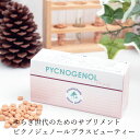 サプリメント 保存料 無添加 ピクノジェノールプラスbeauty 19.20g(320mg×60粒) 約1ヶ月分 分包タイプ 購入金額別特典あり オーガニック 正規品 フランス海岸松樹皮エキス ビタミンC コラーゲン ミネラル アミノ酸
