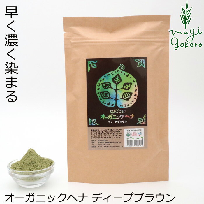 貴彩ヘナ（きさいへな）蜜柑（みかん）×紺藍（こんあい）セット100g（50g×2袋）／　白髪染め ヘアカラー ヘナカラー ヘナパウダー トリートメントヘアカラー キサイヘナ