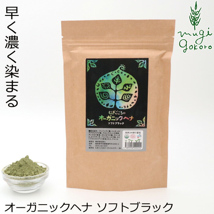 【レビューで10％off】マハラニマハラニ　ハーバルカラー7（ソフトブラック） 100g【ヘナ ノンケミカル】≪3袋まで日本国内メール便対応≫