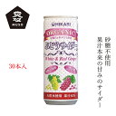 ケース販売 ジュース ムソー ヒカリ オーガニックぶどうサイダー＋レモン 250ml×30本 購入金額別特典あり 正規品 有機栽培 化学調味料不使用 無添加 ナチュラル 天然 香料不使用 砂糖不使用 保存料不使用 有機JAS認定 muso