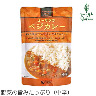 カレー 無添加 オーサワジャパン オーサワのベジカレー（中辛） 210g レトルトカレー カレーソース 購入金額別特典あり 正規品 国内産 オーガニック 無農薬 有機 ナチュラル 天然