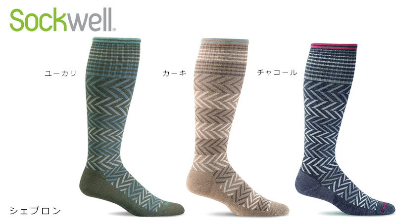 ソックウェル シェブロン 着圧ソックス 靴下 SockwellChevron 購入金額別特典あり 正規品 送料無料 レギュラー ソックス メンズ レディース
