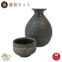 【徳利 酒器】黒柿徳利 酒器2点セット モダン 徳利 ぐい呑 おしゃれ 信楽焼 【日本製】