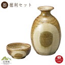【徳利 酒器】灰丸紋 徳利酒器2点セット 徳利 盃 ぐい呑 信楽焼 【日本製】