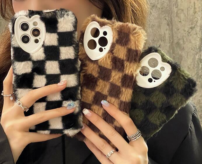 Rakuten - iPhone12 iphone13 Pro Max スマホケース iphone11pro max/ iPhoneXS MAX/XR/7/8plus 携帯電話ケース ふわふわ 女子力 もこもこ 暖かい