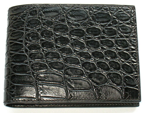 純札 クロコダイル オイル仕上げ　ブラック