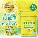 【2個セット】 ロイテリ菌 12億個配合 タブレット ビタミンC ビタミンB1 シャンピニオン 乳酸菌 善玉菌 腸活 菌活 口内ケア デンタルケア サプリメント...