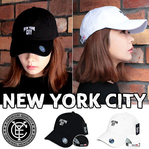 【C.E.Y正規品】 NEW YORK CITY ベースボールキャップ NYC レディース メンズ 帽子ローキャップ シンプル 男女兼用 無地 ユニセックス ゴルフ フリーサイズ 野球帽 送料無料