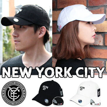【C.E.Y正規品】 NEW YORK CITY ベースボールキャップ NYC レディース メンズ 帽子ローキャップ シンプル 男女兼用 無地 ユニセックス ゴルフ フリーサイズ 野球帽 送料無料