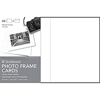 Strathmore ST105-250 Photo Frame Cards Sets - White