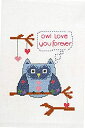 【中古】【輸入品・未使用】Bucilla My 1st Stitch Counted Cross Stitch Kit (13cm by 18cm)%カンマ% 46040 Owl Love You Forever