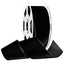 【中古】【輸入品・未使用】Morex Ribbon 01250/10-953 ナイロンバロア ベルベットナイロンリボン 2インチ×11ヤード レイヴン