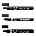 【中古】【輸入品・未使用】(3 Tip Bundle (1mm + 2mm + 4mm)) - Molotow Liquid Chrome Marker Set...