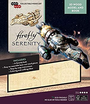 šۡ͢ʡ̤ѡFirefly Serenity 3D Wood Model Kit and Book - Build%% Paint and Collect Your Own Wooden Model - Great For Kids and Adults - 12+