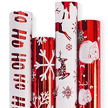 【中古】【輸入品・未使用】RUSPEPA クリスマスギフトラッピングペーパー WP-XMAS-4RED