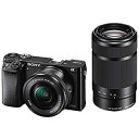 【中古】ソニー ミラーレス一眼 α6000 ダブルズームレンズキット E PZ 16-50mm F3.5-5.6 OSS + E 55-210mm F4.5-6...