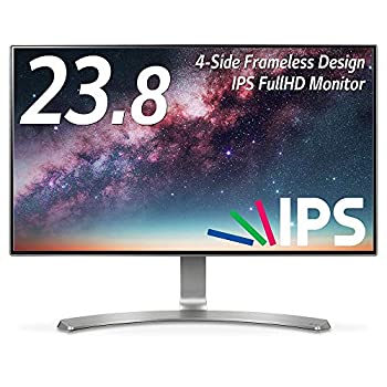 【中古-非常に良い】LG モニター ディスプレイ 24MP88HV-S 23.8インチ/フルHD/IPS 非光沢/4辺フレームレス/HDMI端子×2/スピーカー内蔵/ブルーライト低減機能