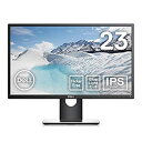 【中古】Dell モニター 23インチ 超広視野角&スリムベゼル/フルHD/フリッカーフリー/ブルーライト軽減/DP,HDMI,D-Sub/高さ調整 回転/プレミアムパネル3年