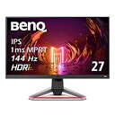 【中古】BenQ MOBIUZ ゲーミングモニター EX2510 (24.5型/IPS/フルHD/144Hz/1ms/HDRi/treVoloスピーカー/sRGB 99 /高さ調整/3種のゲーム専用モード)