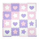 【中古】【輸入品・未使用】Tadpoles Soft EVA Foam 16pc Playmat Set%カンマ% Hearts and Stars%カンマ% Pink/Purple/White%カンマ% 50%ダブルクォーテ%x50%ダブルクォーテ% Pink/Purple/White