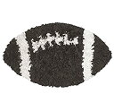 【中古】【輸入品・未使用】The Rug Market Shaggy Raggy Children's Area Shaped Rug%カンマ% Football by The Rug Market [並行輸入品]