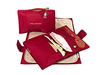 【中古】【輸入品・未使用】MELOBABY Melorouge Wallet and Mat Changing Pads%カンマ% Red/Caramel by Melobaby 【中古】【輸入品・未使用】MELOBABY Melorouge Wallet and Mat Changing Pads%カンマ% Red/Caramel by Melobaby