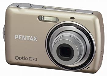 【中古】 PENTAX デジタルカメラ OPTIO (オプティオ) E70 シャンパンゴールド 1000万画素 光学3倍ズーム OPTIOE70